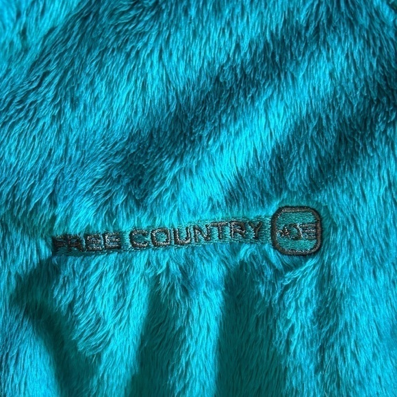 Bright Teal Zip-front Jacket, XL EUC - Picture 4 of 7